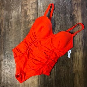 NWT Slimming Orange OnePiece Swimsuit